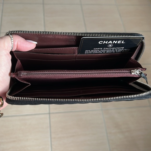 Chanel Quilted Leather Zip Wallet - Picture 5 of 6